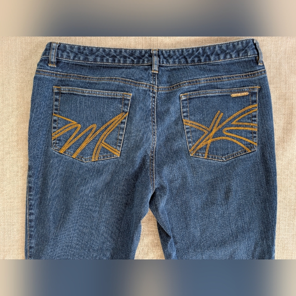 Michael Kors Ankle Zipper Cropped Jeans! Size 12! - Picture 5 of 8